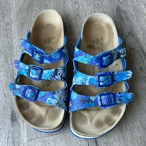 Birkenstock Papillio floral Florida sandal.